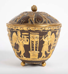 Patinated Bronze Covered Jar by E. F. Caldwell