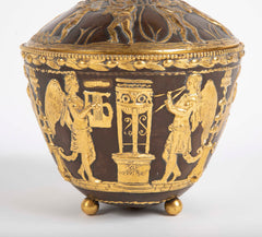 Patinated Bronze Covered Jar by E. F. Caldwell