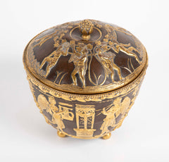 Patinated Bronze Covered Jar by E. F. Caldwell