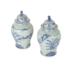 Pair of Chinese Porcelain Blue & White