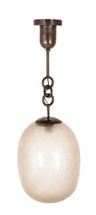 Ovoid Murano Glass Suspended Ceiling Lamp by Seguso
