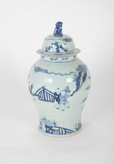 Pair of Chinese Porcelain Blue & White