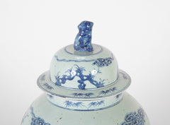 Pair of Chinese Porcelain Blue & White