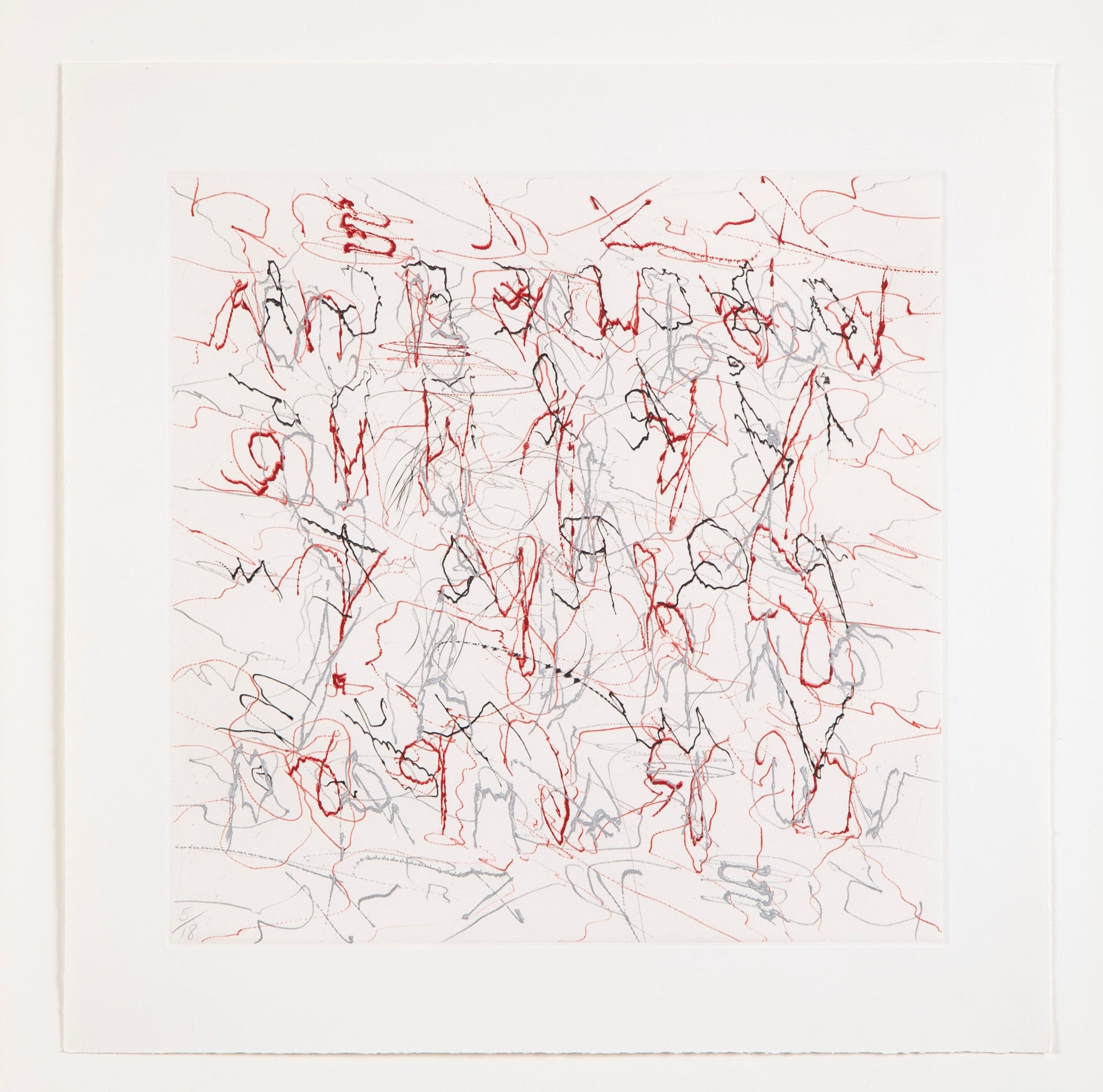 "Alphabet Series" A Set of 9 Color Etchings by John Chamberlain