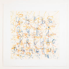 "Alphabet Series" A Set of 9 Color Etchings by John Chamberlain