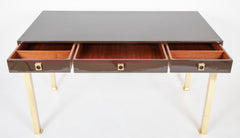 Lacquered Chestnut Three Drawer Writing Table