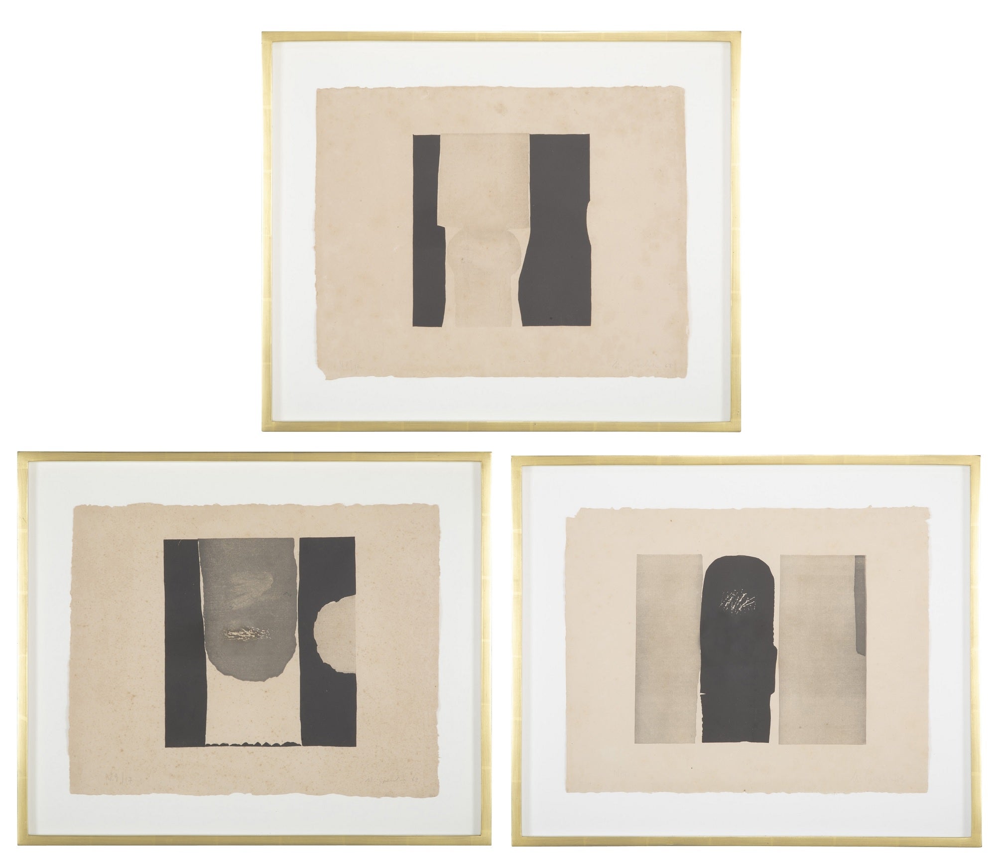 Group of Three Linocuts by Matias Spescha
