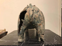Chinese Archaistic Bronze Ritual Ram-Form Wine Vessel