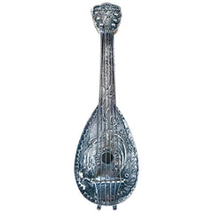 Dutch Baroque Style Silver Mandolin Flask Perfumer