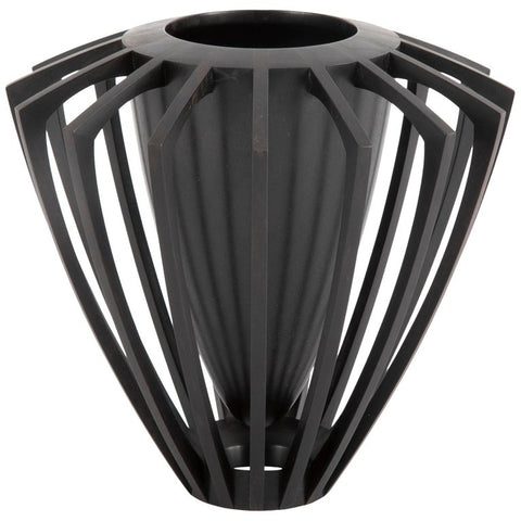 Mark Nantz Ebony Vase Titled "The Black Hole"