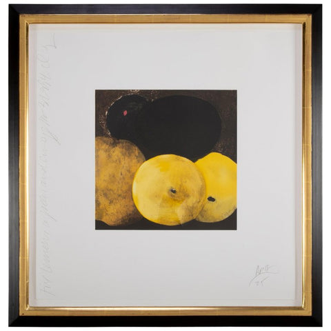 "5 Lemons, a Pear and an Egg" by Donald Sultan ( American, b. 1951 )