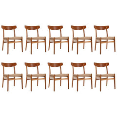 Set of Twelve Hans Wegner Chairs