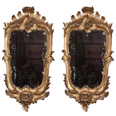 Pair of Gilt Florentine Mirrors