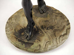 19th Century "Dancing Faun" Bronze Statue