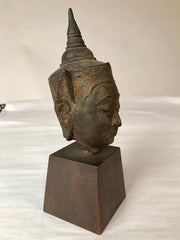 16th Century Thai Bronze Buddha Hea