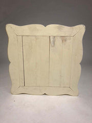 French Provincial Painted Side Table with Hoof Feet