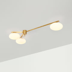 A low profile Chandelier Designed by Angelo Lelli
