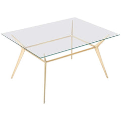 Brass Side or Coffee Table by Gino Sarfatti