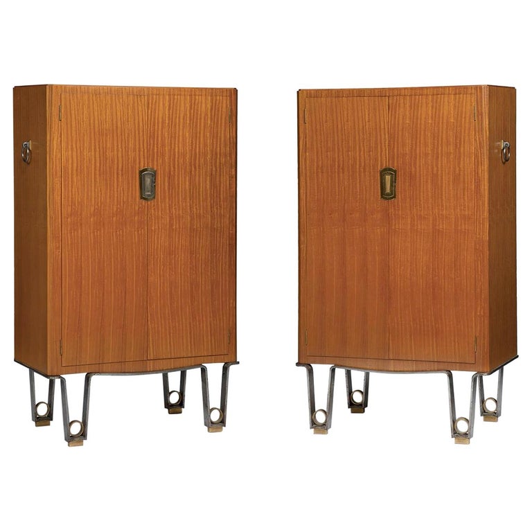 Pair of Cabinets Designed by Dominique, Andre Domin & Marcel Genevriere