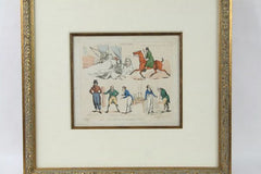 Henry Alken Hand Colored Engraving