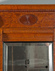 Biedermeier Burl Wood Mirror