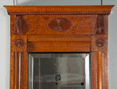 Biedermeier Burl Wood Mirror