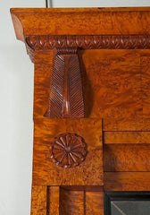 Biedermeier Burl Wood Mirror