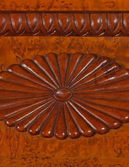 Biedermeier Burl Wood Mirror