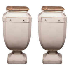 Pair of 19th Century Gustavian Pedestals in Urn Form