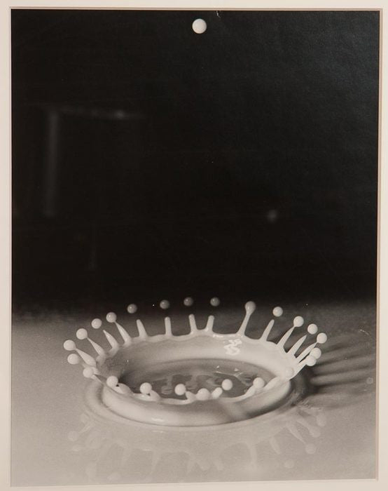 Harold Edgerton Gelatin Silver Print "Milk Drop Coronet"