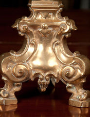 Pair of Tall Brass Candlesticks