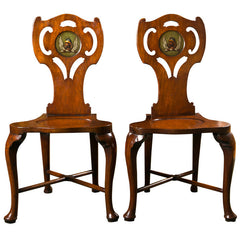 George III Mahogany Hall Chairs