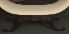 Large Scroll Arm Bench