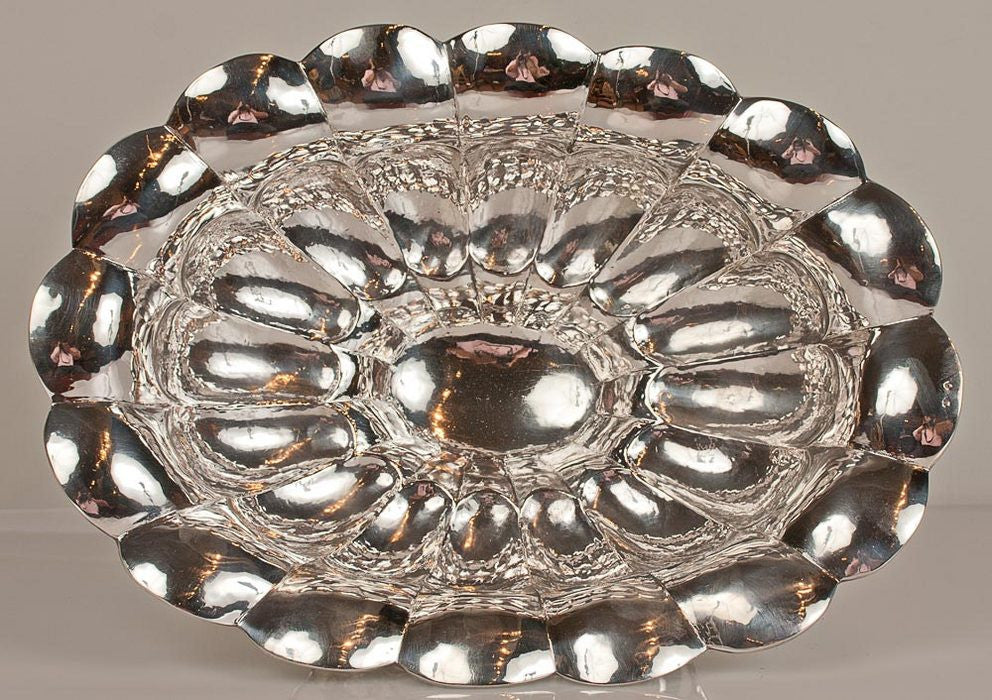 Fluted Silver Center Bowl Fluted Silver Center Bowl