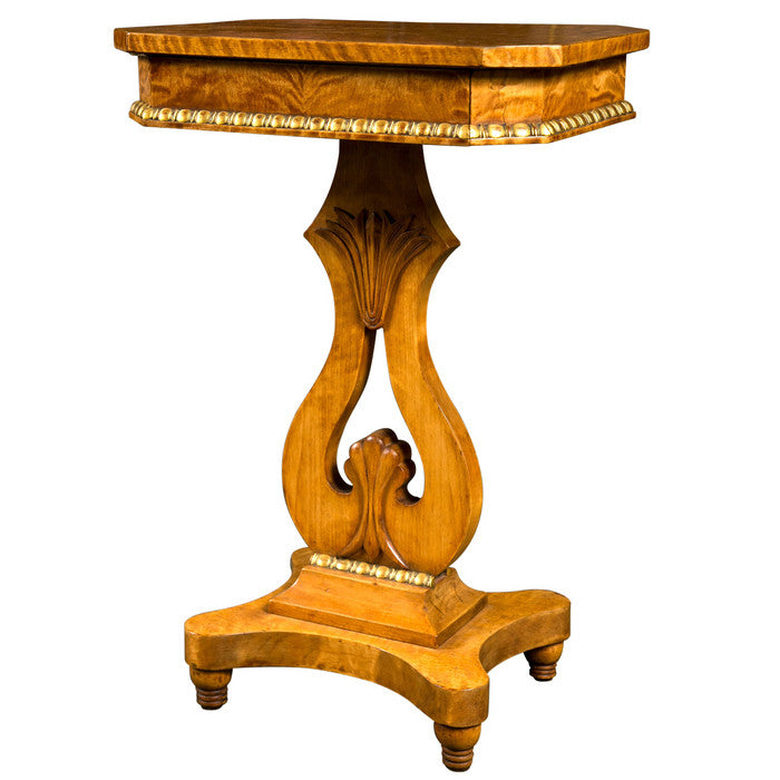 Lyre Form Side Table