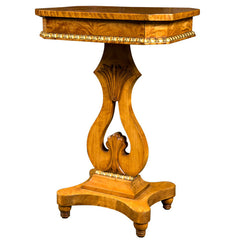 Lyre Form Side Table