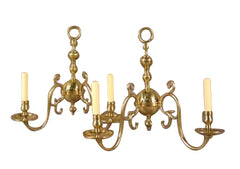 Georgian Brass Wall Sconces