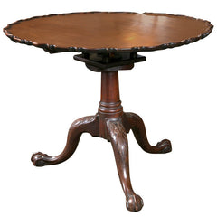 Chippendale Pie Crust Tilt Top Table