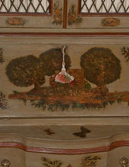Baroque Style Painted Secretary