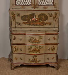 Baroque Style Painted Secretary