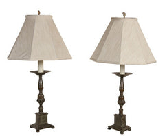 Pair of Bronze Candlesticks
