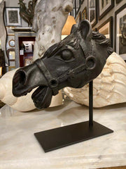 19th Century American Carved Wood Horse Head