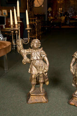 Italian Carved Gilt Candelabra