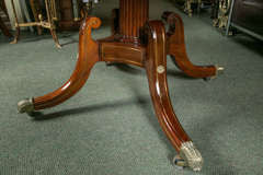 Mahogany & Brass Inlaid Breakfast Table