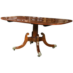 Mahogany & Brass Inlaid Breakfast Table