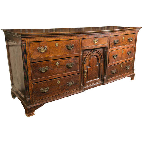 English Oak George II Dresser Base