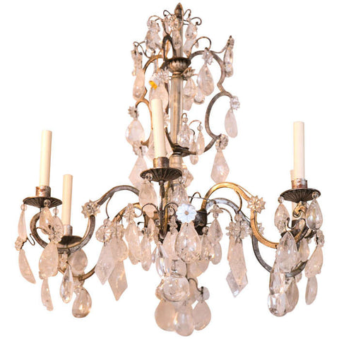 Rock Crystal Chandelier by Bagues