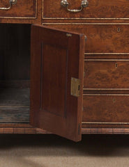 19th Century Yew Wood & Mahogany Linen Press