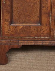 19th Century Yew Wood & Mahogany Linen Press