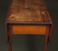 An American Stained Pine Drop Leaf Table